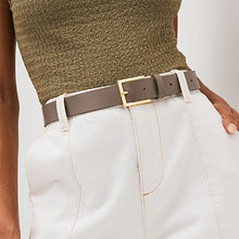 Load image into Gallery viewer, Mink Brown Leather Jeans Belt
