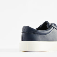 Load image into Gallery viewer, Navy Blue Lace Up Smart Trainers
