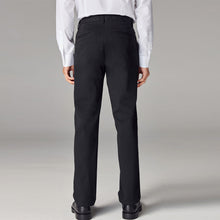 Load image into Gallery viewer, Black Straight Fit Stretch Chinos Trousers
