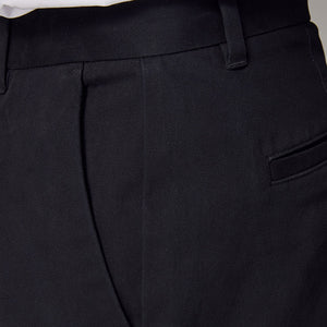 Black Straight Fit Stretch Chinos Trousers