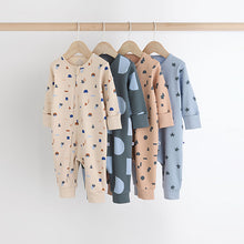 Load image into Gallery viewer, Blue Baby Printed Footless Sleepsuits 4 Pack (0mths-2yrs)
