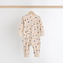 Load image into Gallery viewer, Blue Baby Printed Footless Sleepsuits 4 Pack (0mths-2yrs)
