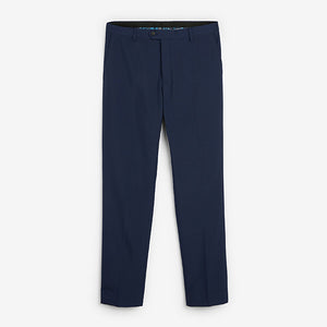 Bright Blue Slim fit Suit Trousers