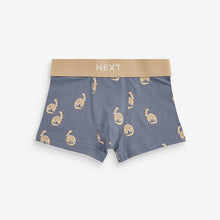 Load image into Gallery viewer, Blue/Grey Mini Bright Trunks 5 Pack
