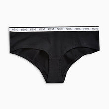 Load image into Gallery viewer, Monochrome Short Cotton Rich Logo Knickers 4 Pack
