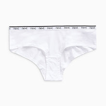 Load image into Gallery viewer, Monochrome Short Cotton Rich Logo Knickers 4 Pack
