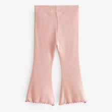 Load image into Gallery viewer, Pale Pink Rib Flare Leggings (3mths-6yrs)
