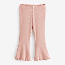 Load image into Gallery viewer, Pale Pink Rib Flare Leggings (3mths-6yrs)
