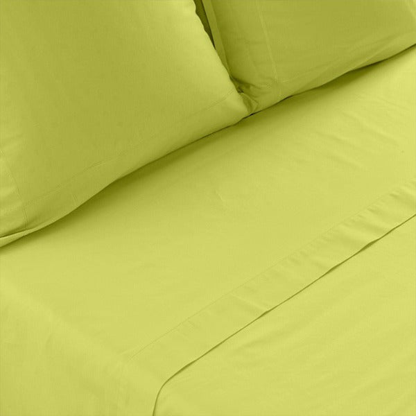 Le drap de lit Neo en coloris vert
