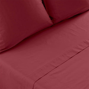 Le drap de lit Neo en coloris Griottine