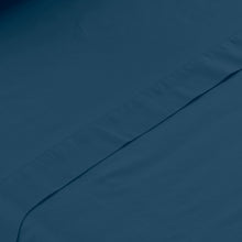 Load image into Gallery viewer, Le drap de lit Neo en coloris bleu prusse
