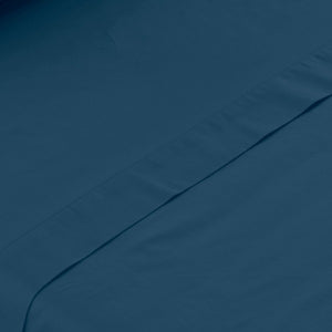 Le drap de lit Neo en coloris bleu prusse