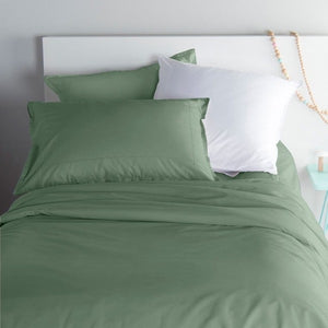 La housse de couette Neo en coloris vert