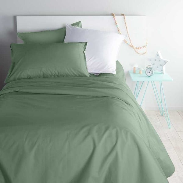 La housse de couette Neo en coloris vert