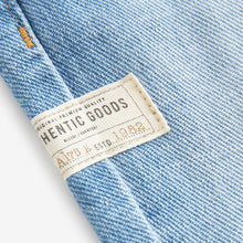 Load image into Gallery viewer, Light Blue Denim 100% Cotton Pleat Front Jeans (3mths-5-6yrs)
