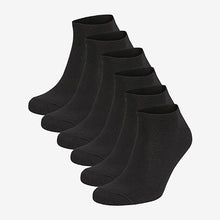 Load image into Gallery viewer, 6 Pack Black Trainer Socks (Men)
