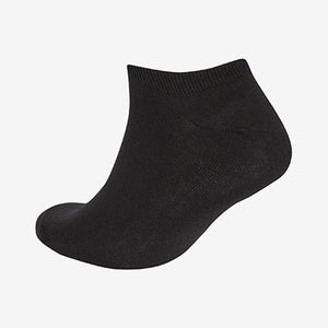 6 Pack Black Trainer Socks (Men)