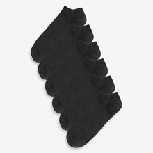 Load image into Gallery viewer, 6 Pack Black Trainer Socks (Men)
