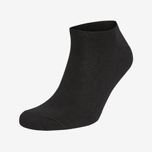Load image into Gallery viewer, 6 Pack Black Trainer Socks (Men)
