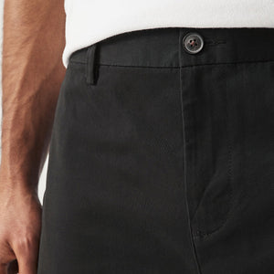 Black Slim Fit Stretch Chinos Shorts