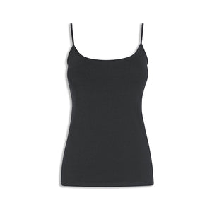 Black Thin Strap Vest