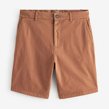 Load image into Gallery viewer, Terracotta Straight Fit Stretch Chinos Shorts
