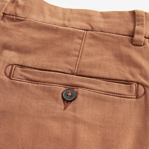 Terracotta Straight Fit Stretch Chinos Shorts