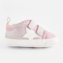 Load image into Gallery viewer, Multi Rainbow Two Strap Baby Trainers (0-24mths)
