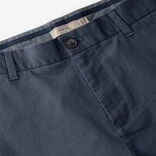 Load image into Gallery viewer, Blue Grey Mid Straight Fit Stretch Chinos Trousers
