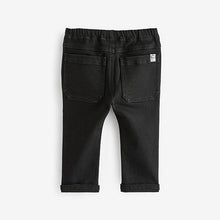 Load image into Gallery viewer, Black Denim Super Soft Pull-On Jeans With Stretch

