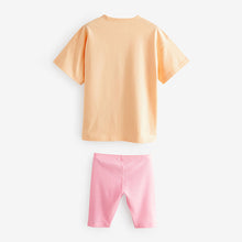 Load image into Gallery viewer, Cream/ Yellow/ Pink 100% Cotton Short Pyjamas 2 Pack
