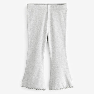 Grey Rib Flare Leggings (3mths-7yrs)
