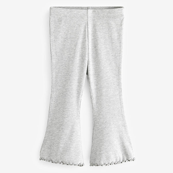 Grey Rib Flare Leggings (3mths-7yrs)