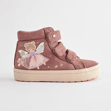 Load image into Gallery viewer, Fig Pink Fairy High Top Trainers (Younger Girls)
