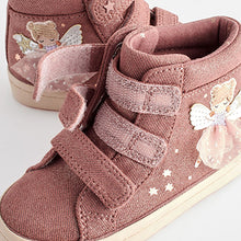 Load image into Gallery viewer, Fig Pink Fairy High Top Trainers (Younger Girls)
