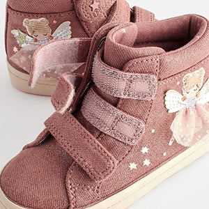 Fig Pink Fairy High Top Trainers (Younger Girls)