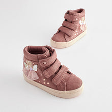 Load image into Gallery viewer, Fig Pink Fairy High Top Trainers (Younger Girls)
