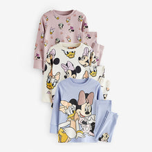 Load image into Gallery viewer, Pink/Blue/White Minnie Mouse Snuggle Pyjamas 3 Pack (3mths-10yrs)
