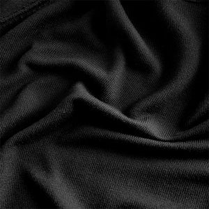 Black Crew Neck Short Sleeve Knitted Top