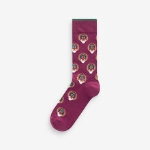 Load image into Gallery viewer, Safari Animals Fun Pattern Socks 8 Pack
