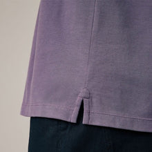 Load image into Gallery viewer, Purple Regular Fit Short Sleeve Pique Polo Shirt
