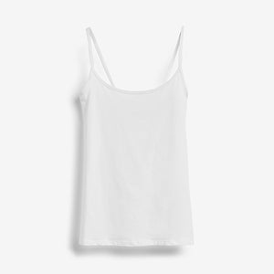White Thin Strap Vest