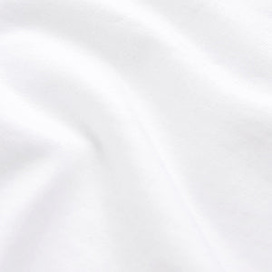 White Round Neck Cap Sleeve 100% Cotton T-Shirt