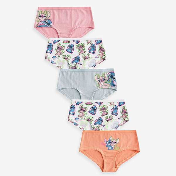 Blue/Orange Lilo And Stitch Hipster Briefs 5 Pack