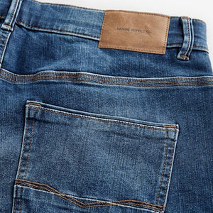 Blue Mid Slim Fit Authentic Stretch Denim Jeans