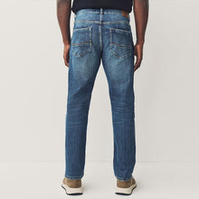 Load image into Gallery viewer, Blue Mid Slim Fit Authentic Stretch Denim Jeans
