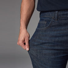 Load image into Gallery viewer, Blue Indigo Rinse Straight Fit Vintage Wash Denim Jeans
