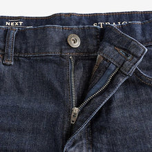 Load image into Gallery viewer, Blue Indigo Rinse Straight Fit Vintage Wash Denim Jeans
