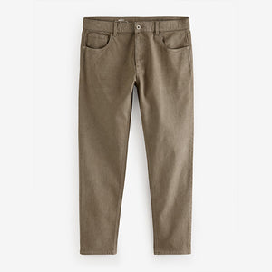 Dark Tan Slim Fit Soft Touch Coloured Stretch Jeans