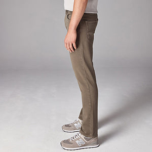 Mushroom Brown Slim Fit Comfort Stretch Jeans